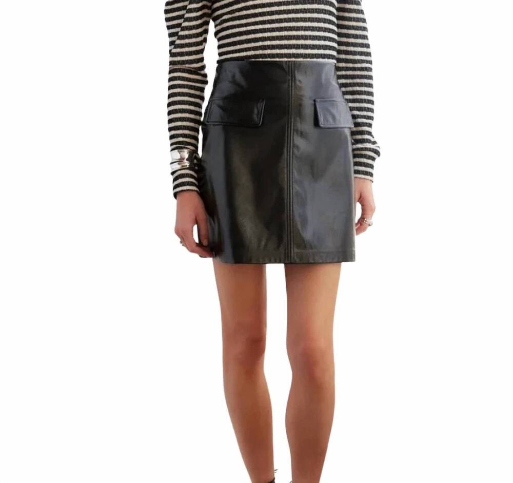 NEW FIFTEEN TWENTY britney mini skirt in black